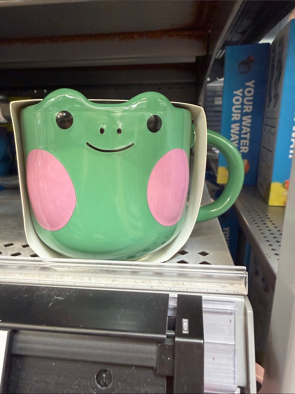 New Frog Ceramic Mug with Pink Cheeks coffee tea cup